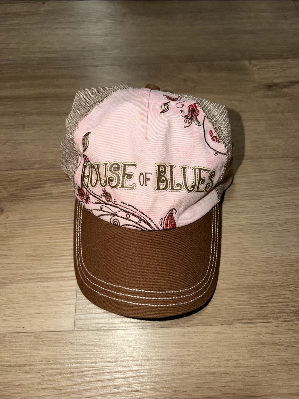 House of Blues Pink Paisley Trucker Cap
